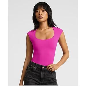 EXPRESS NWT Pink Body Contour Compression Bodysuit // L